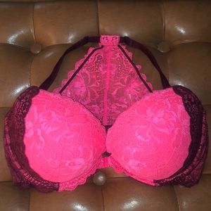 Pink Victoria’s Secret Date Racerback Pushup 36DD